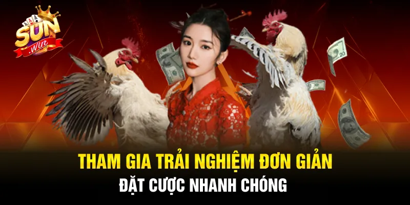 Tham gia trải nghiệm đơn giản, đặt cược nhanh chóng