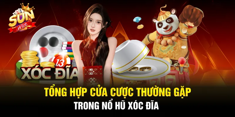 Tổng hợp cửa cược thường gặp trong nổ hũ Xóc Đĩa